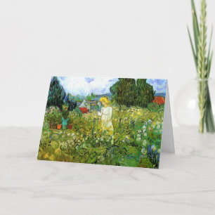 Cartão Marguerite Gachet no Jardim por Vincent van Gogh
