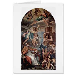 Cartão Maria Gloria por Sebastiano Ricci