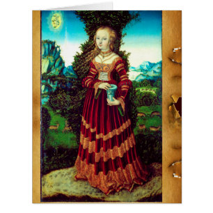 Cartão MARIA MADALENA do SANTO, pergaminho de Brown