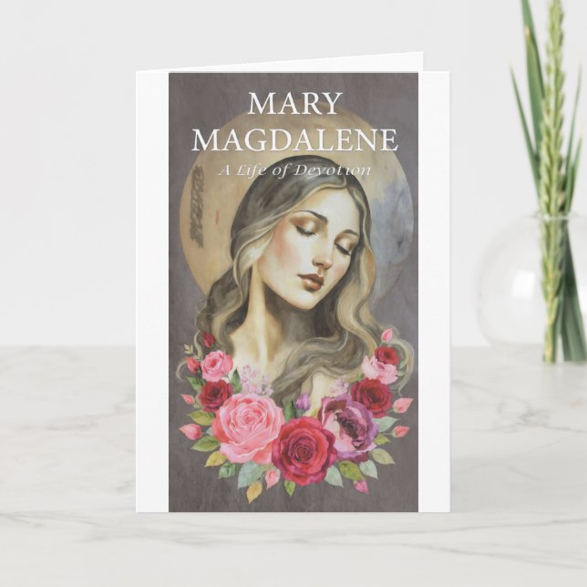 CARTÃO MARIA MADALENA UMA VIDA DE DEVOCIÓN (Frente)