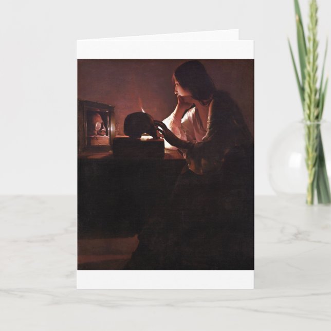 Cartão Maria Regrets, La Tour (Frente)