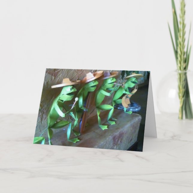 CARTÃO MARIACHI SAPOS DIZEM FELIZ ANIVERSÁRIO (Frente)