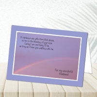 Marido Birthday Christian Rainbow Poem