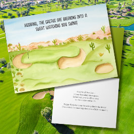 Cartão Marido, Curso de Golfe no Deserto no Dia de Aniver