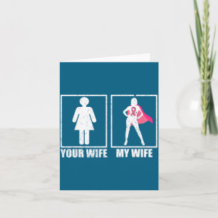 Cartão Marido Esposa Câncer de Mama Design