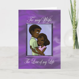 Cartão Marido Negro e Esposa