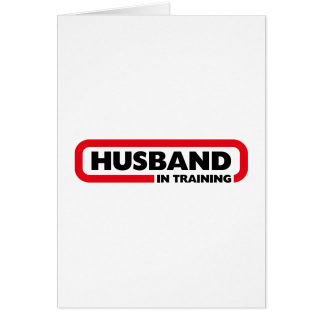 Cartão Marido no treinamento (Frente)