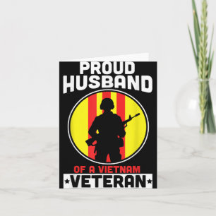 Cartão Marido Orgulhoso De Um Veterano Americano Do Vietn