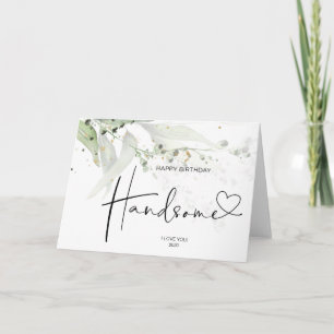 Cartão Marido Presente Feliz Aniversário Bonito