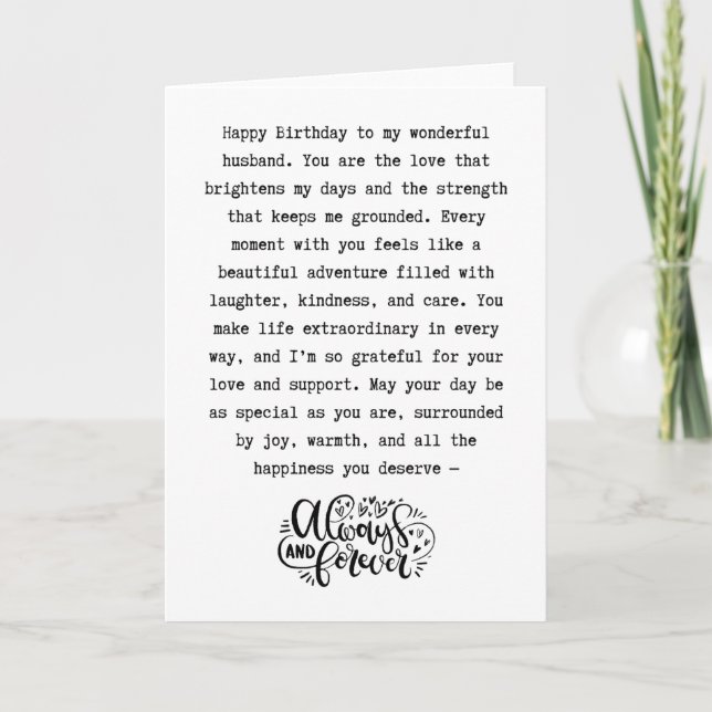 Cartão Marido romântico (Frente)