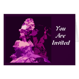 Cartão Marie Antionette - roxo