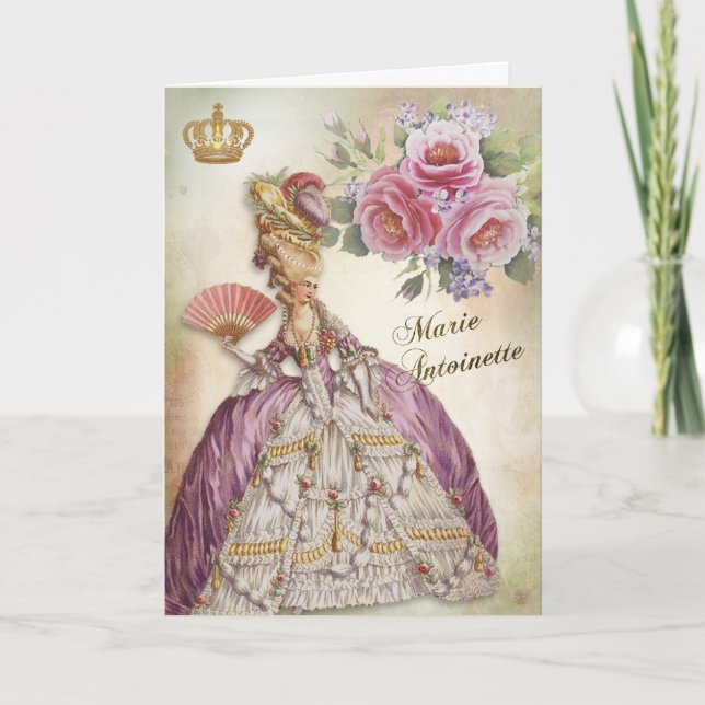 Cartão Marie Antoinette  Greeting Card Rose Bloom (Frente)