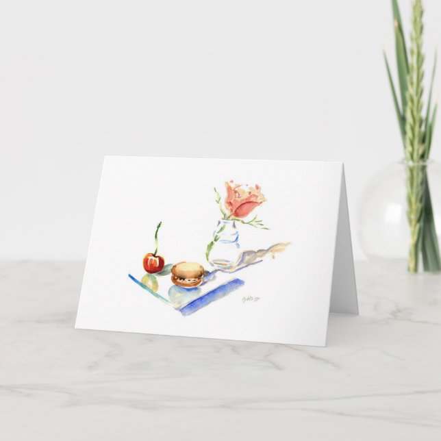 Cartão Marie- Antoinette Rose (Frente)