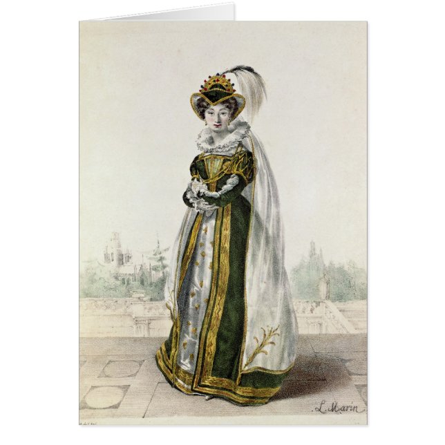 Cartão Marie Dorval em "Marion Delorme" pelo vencedor (Frente)