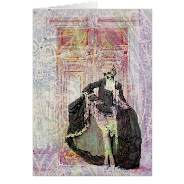 Cartão Marie Grunge Digital Art (Frente)