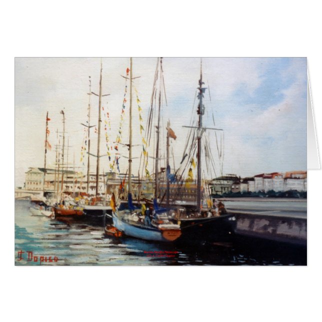 Cartão Marina/Mariña/Seascape (Frente Horizontal)