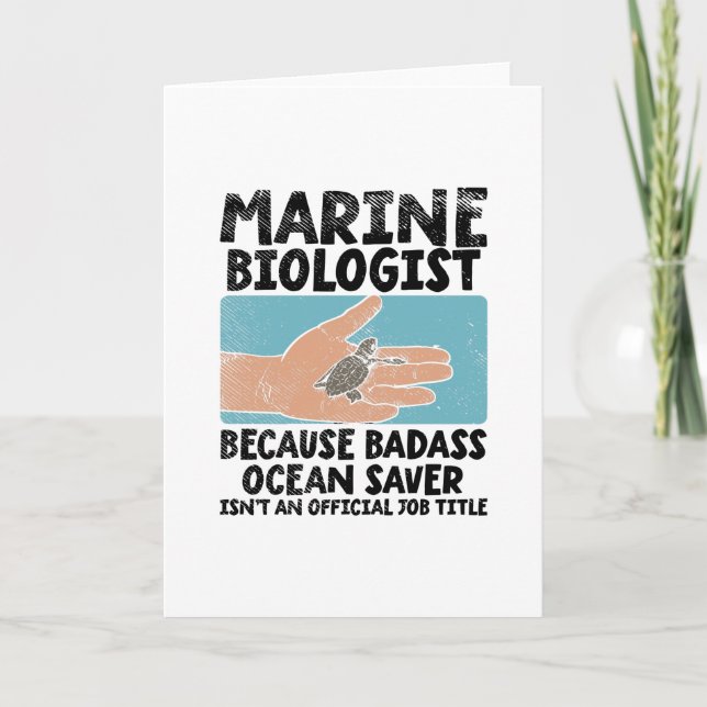 Cartão Marine Biologist (Frente)