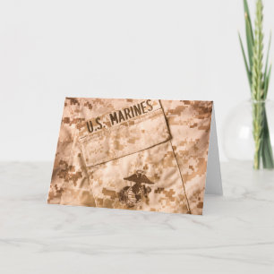 Cartão Marine Corps Greeting Card