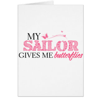 Cartão Marinheiro das borboletas