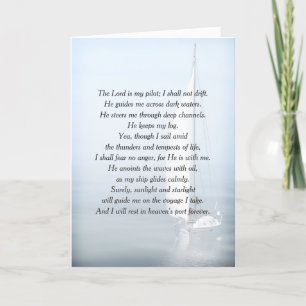 Cartão Marinheiro Inspiracional Verso Para Simpatia