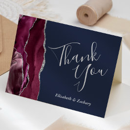 Cartão Marinho Azul De Glitter De Agata Da Burgundia - Ob