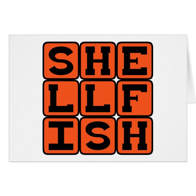 Cartão Marisco, Invertebrados Portadores De Exoesqueleto (Frente Horizontal)