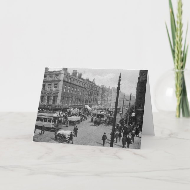 Cartão Market Street, Manchester, c.1910 (Frente)