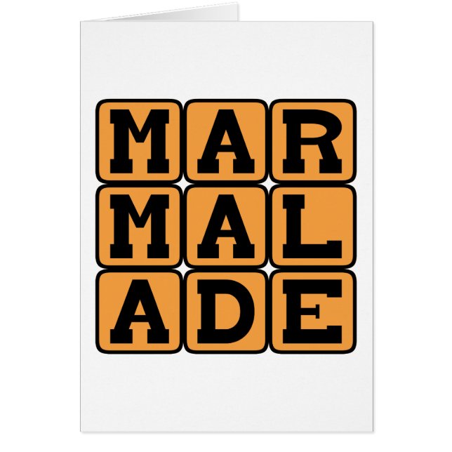 Cartão Marmalade, Reserva de Fruta (Frente)