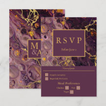 Mármore Roxo Ameixa de Luxo Com Dourado