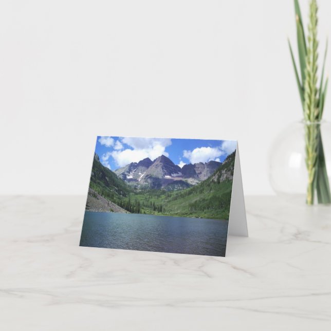 Cartão Maroon Bells CO (Frente)