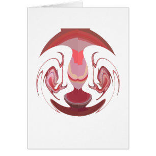 Cartão Maroon Majestade: Radiância Russa Texturizada Afri