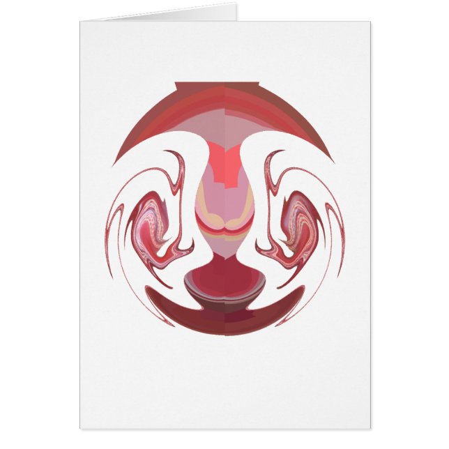 Cartão Maroon Majestade: Radiância Russa Texturizada Afri (Frente)