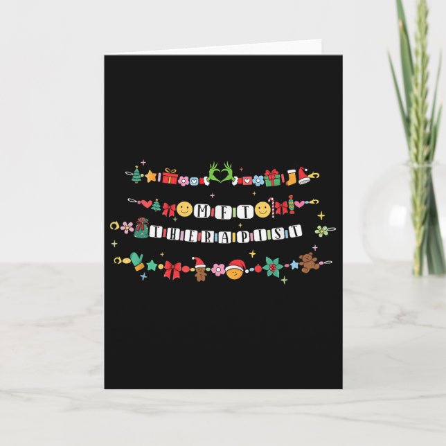 Cartão Marriage And Family Therast Bracelet Christmas Fri (Frente)