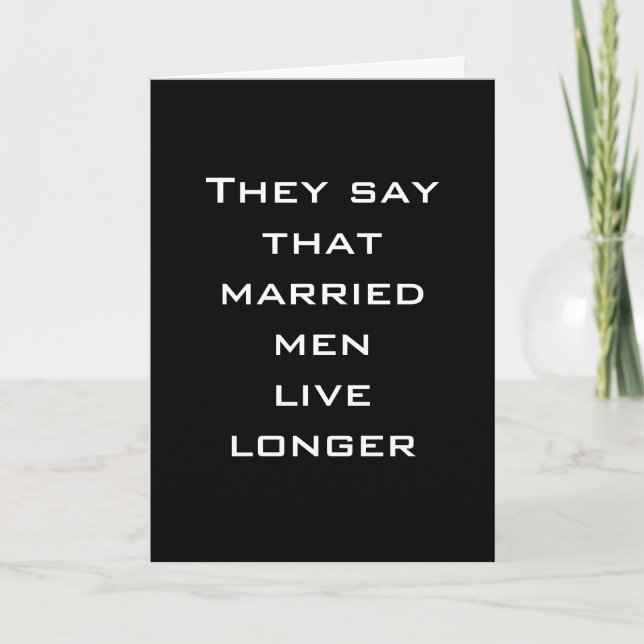 CARTÃO MARRIED MEN-GROUP BIRTHDAY CARD (Frente)