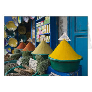 Cartão MARROCOS, Costa Atlântica, ESSAOUIRA: Mercado de E