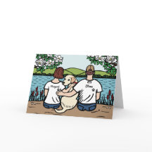 Marrom da família Labrador amarelo personalizado S