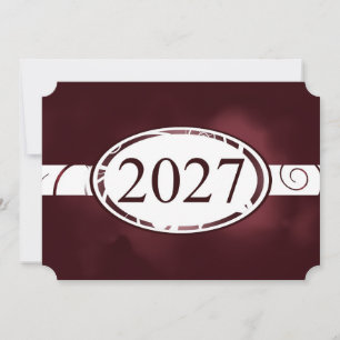 Cartão Marrom e Branco Floral Botão 2027