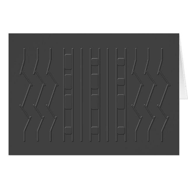 Cartão Mars Curiosity Rover Cinzas Cinzas e Pneus (Frente Horizontal)