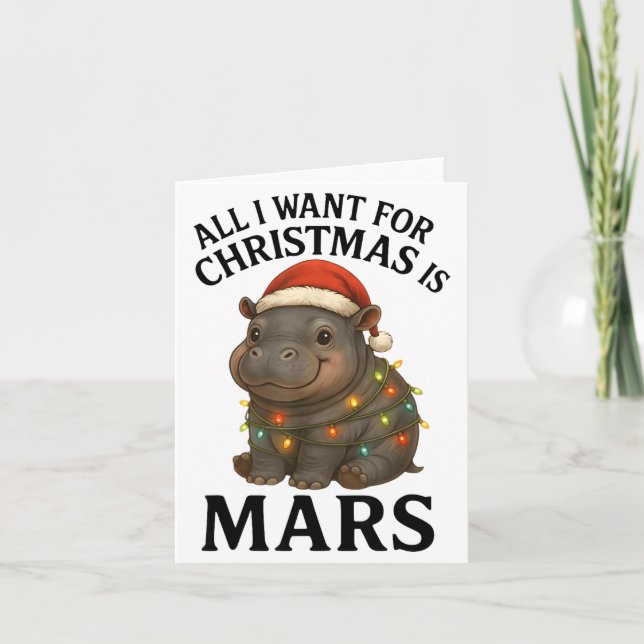 Cartão Mars The Hip Christmas Baby Hip Mars Viral Pygmy H (Frente)