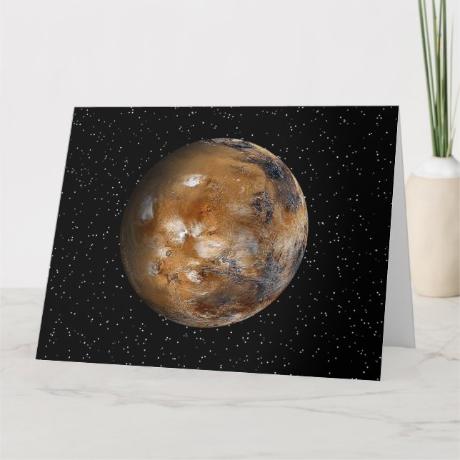 Cartão MARS with Stars - Greeting Card - BLANK INSIDE (Frente)