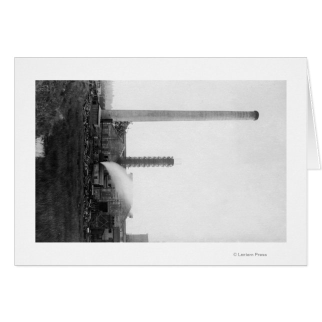 Cartão Marshfield, Oregon View of Lumber Mills (Frente Horizontal)