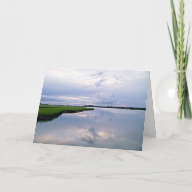 Cartão Marshland Sunset Card (Frente)