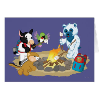 Cartão Marshmallows 2 da fogueira de Webkinz |