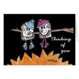 Cartão Marshmallows brindados