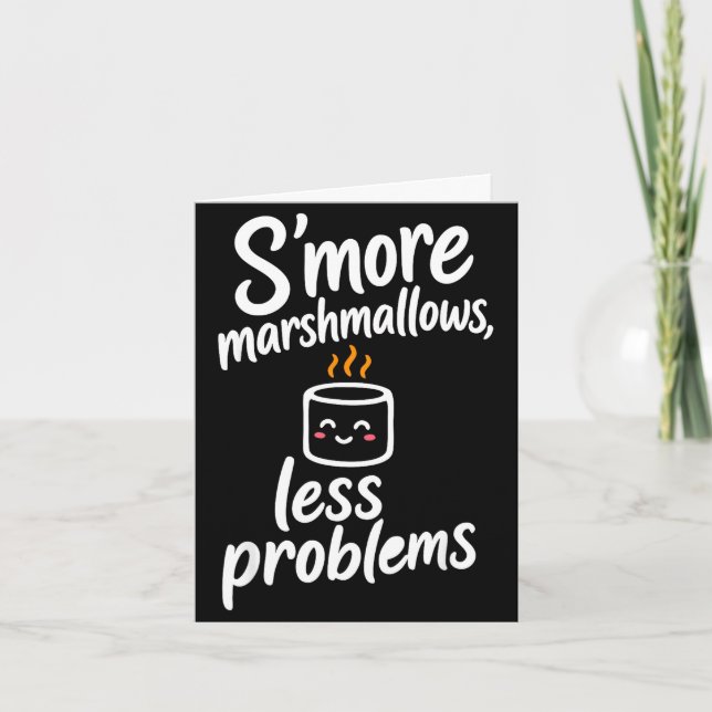 Cartão Marshmallows para S'more  (Frente)