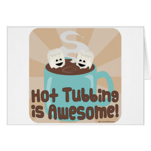 Cartão Marshmallows quentes de Tubbing