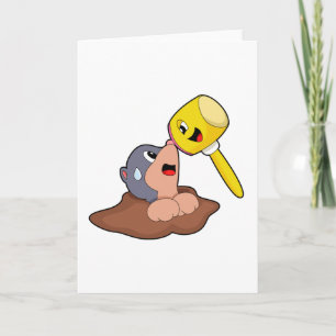 Cartão Martelo de Toupeira
