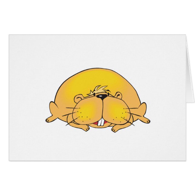 Cartão martelo preguiçoso gordo (Frente Horizontal)