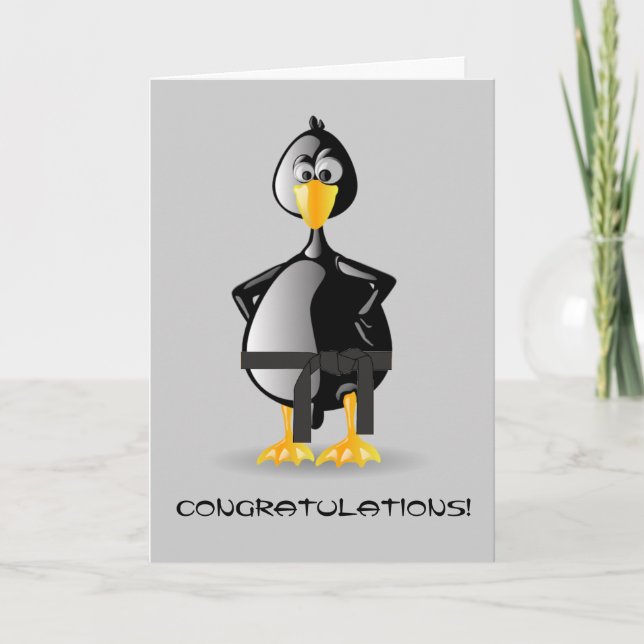 Cartão Martial Arts Congratulations Card (Frente)