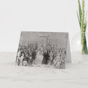 Cartão Martin Luther in front of Charles V